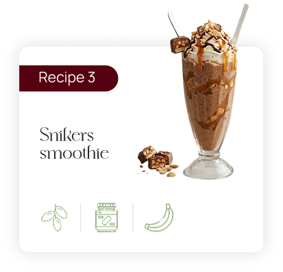 Recipe 3 - Snikers smoothie