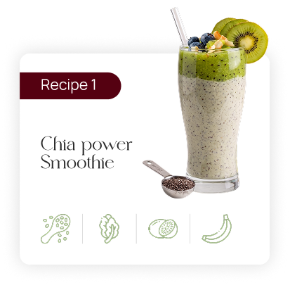 Recipe 1 - Chia power Smoothie